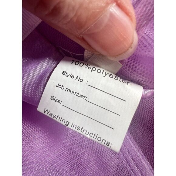 Fairy Dress Womens Small Purple Corset Sexy Sheer Tulle Princess WhimsiGoth - Picture 9 of 9